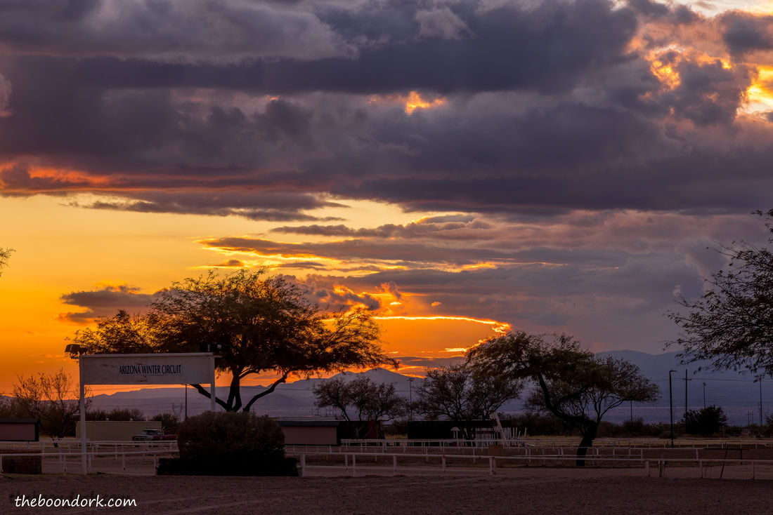 Sunset up Tucson Fairgrounds Picture