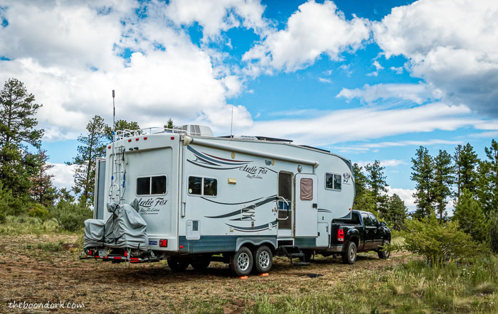 boondocking in the National Forest