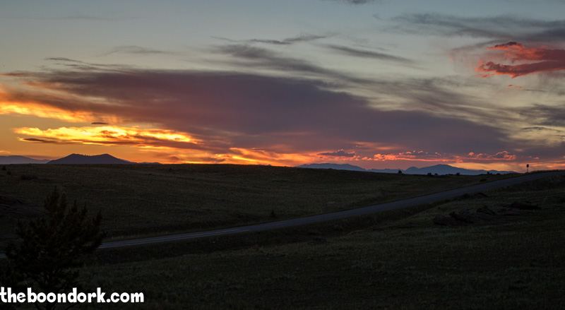 11 miles state Park Colorado, sunset