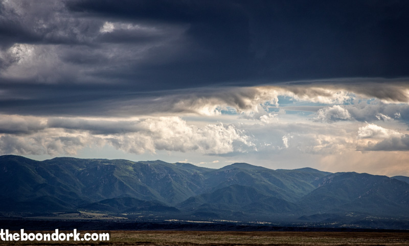 Thunderstorm over the mountains Pueblo Colorado