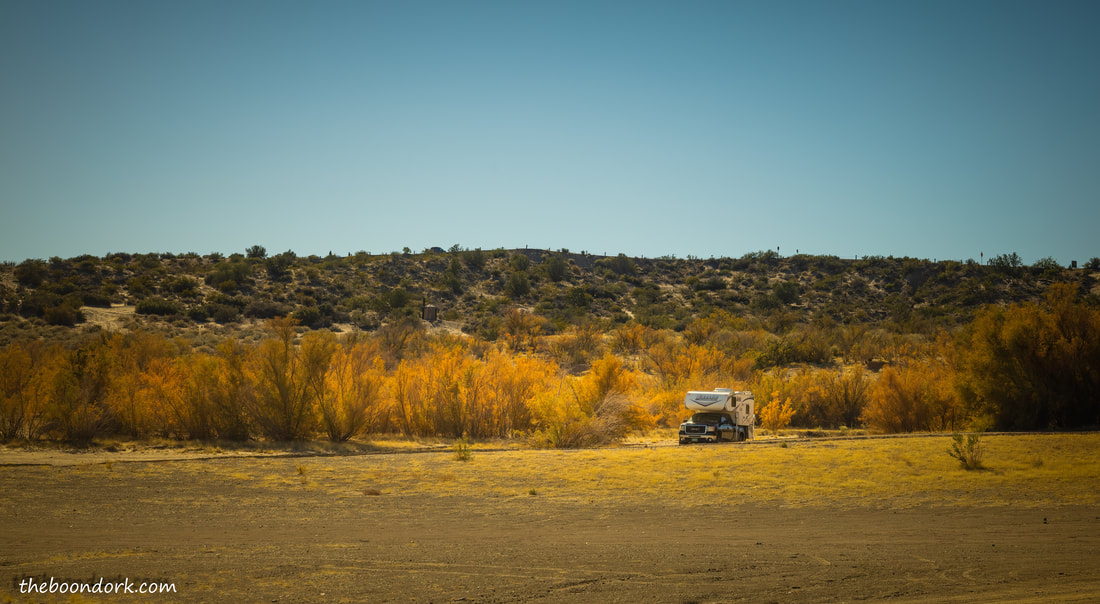 Boondocking elephant Butte state Park Picture