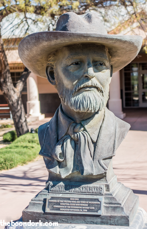 bust of Henry Wickenburg, Wickenburg Arizona founder