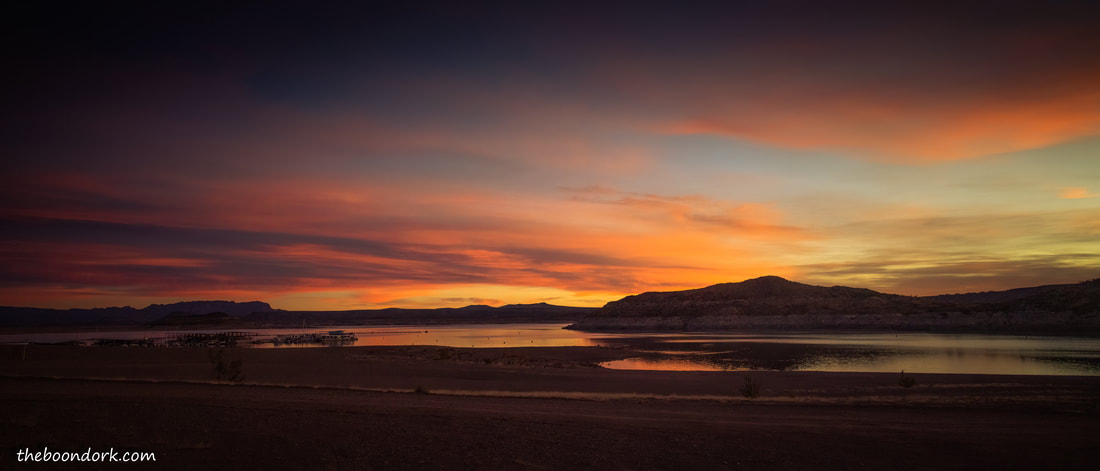 Sunrise at elephant Butte state Park Picture