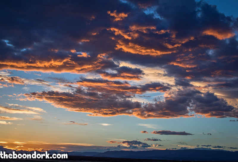 Sunset at Haggard's RV Park Pueblo Colorado