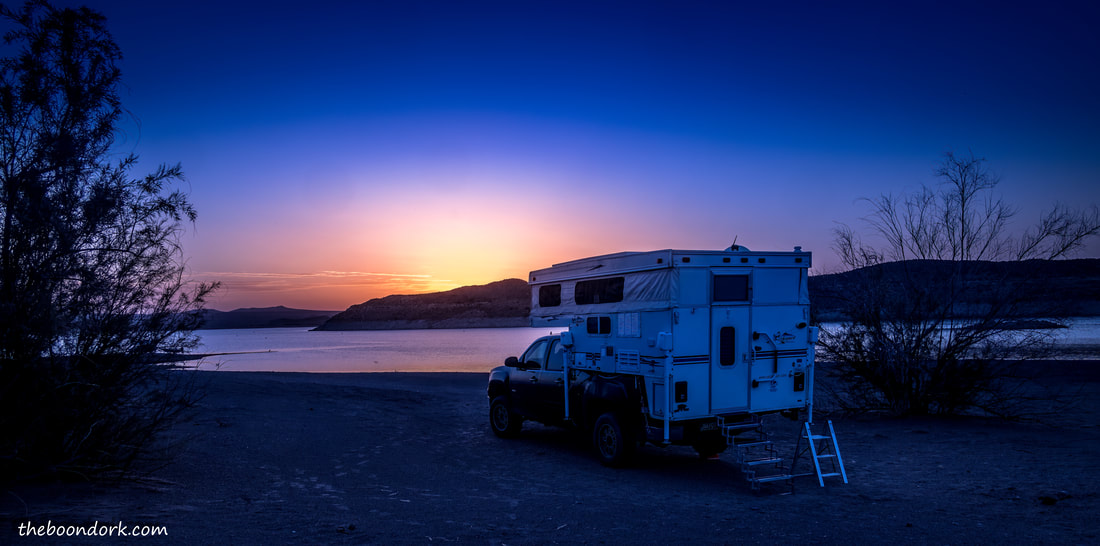 Elephant Butte state Park boondocking Picture
