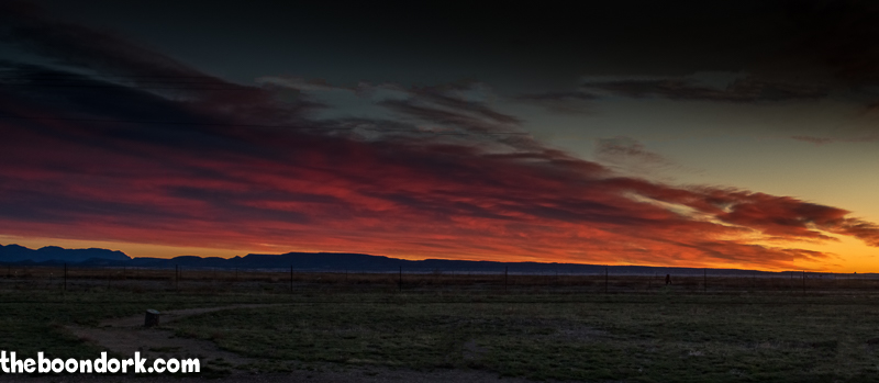 Sunrise at Haggard's RV Park Pueblo Colorado