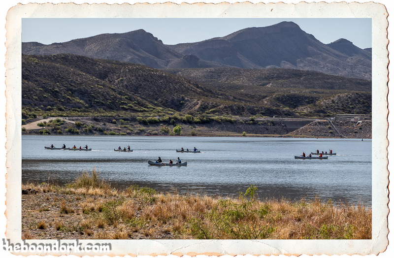 Canoeing on Caballo  Lake New Mexico