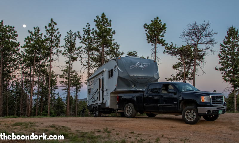 My Boondocking spot in the Pike national forest