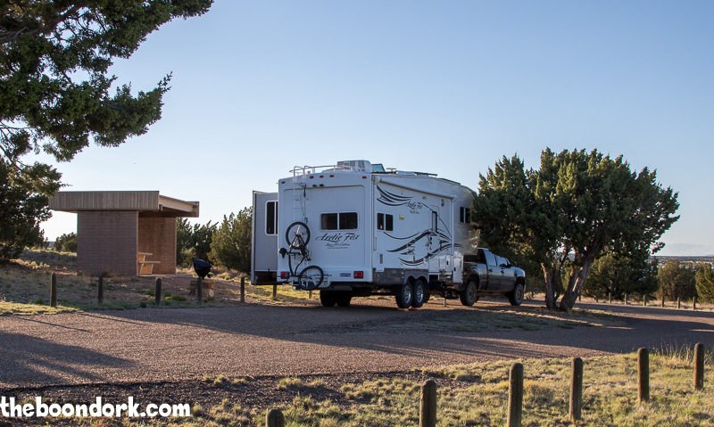 Dry camping at Santa Rosa Lake State Park New Mexico