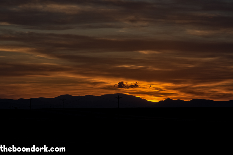 Sunset at Haggard's RV Park Pueblo Colorado