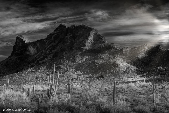 Infrared picture of Picacho state Park Arizona