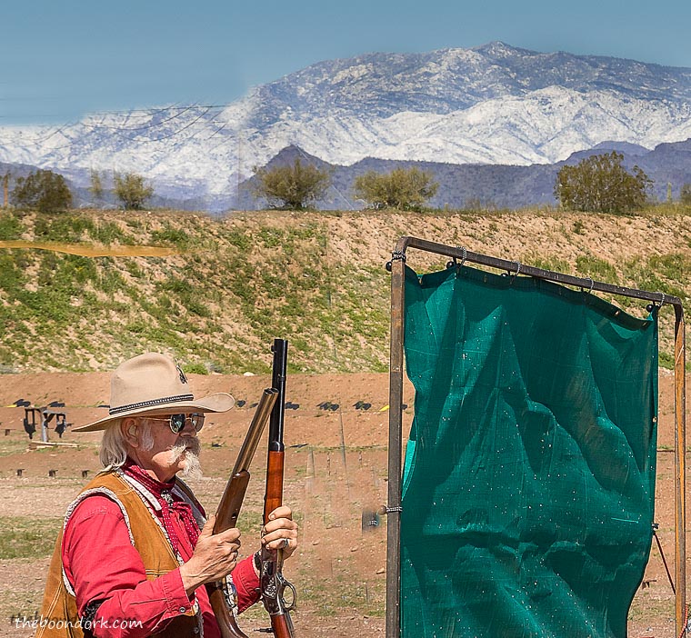 SASS, Ben Avery gun range, winter range cowboy action shooter