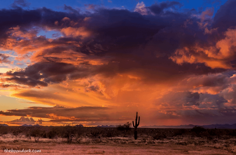 Boondocking sunset Phoenix Arizona