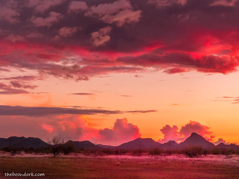 Desert sunset Phoenix Arizona