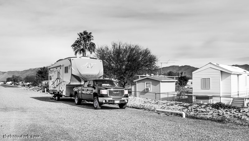 boondocking at escapees North Ranch dry camping area