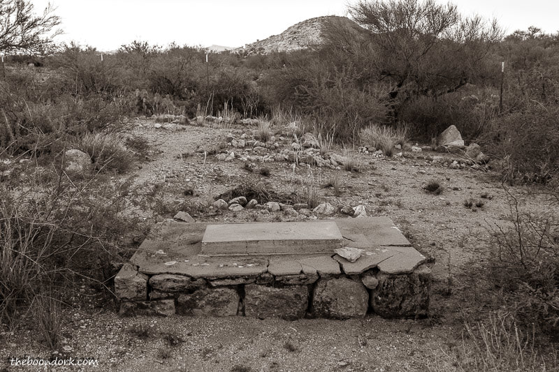 Concrete headstone Congress Arizona