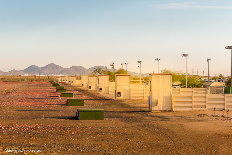 Trap and skeet fields at Ben Avery's gun range Phoenix Arizona