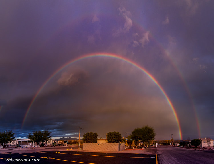 double rainbow escapees RV Park Benson Arizona