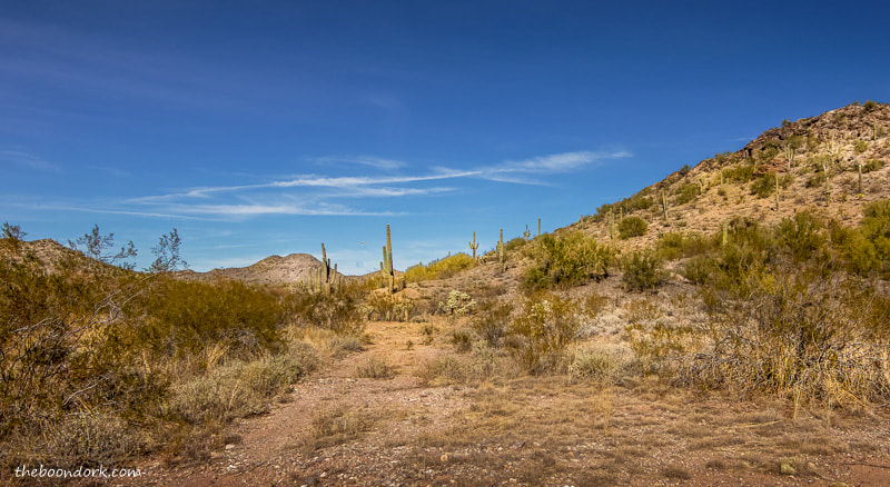 Boondocking near old desert trail