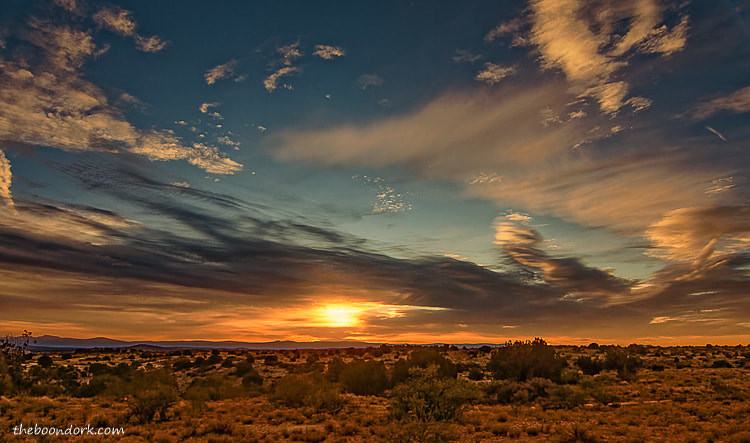 Boondocking sunrise Cottonwood, Arizona