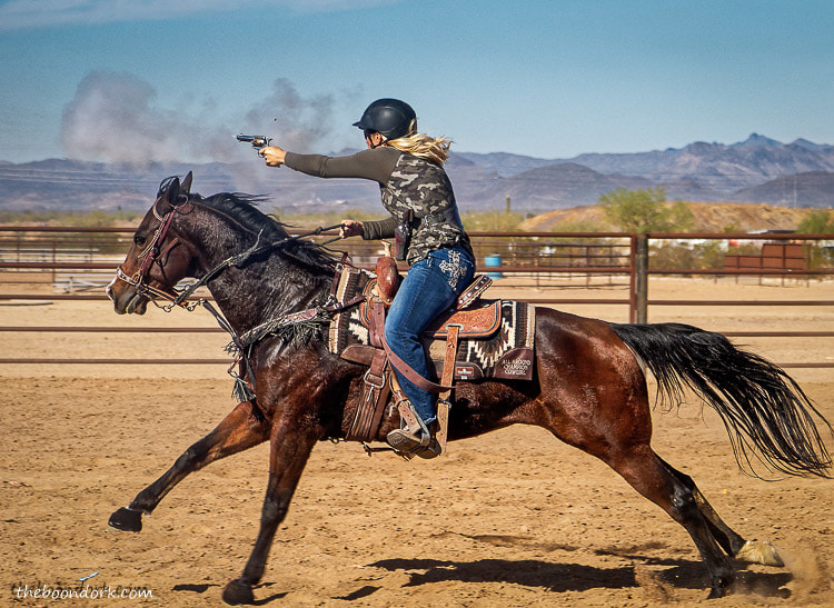 Cowboy mounted shooting Arizona