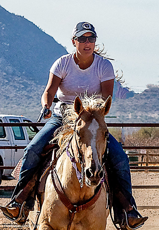 Cowboy mounted shooting
