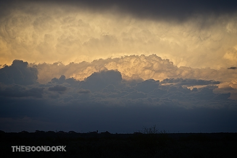 Storm clouds over Del Rio Texas