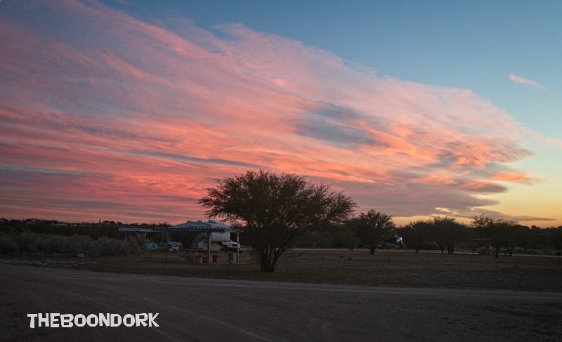 Sunset cloud del Rio Texas