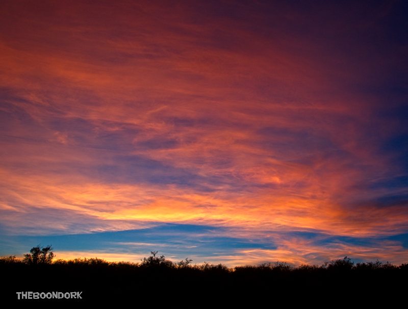 Sunset clouds del Rio Texas