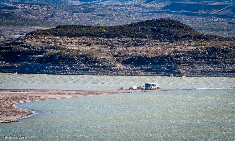 RV boondocking at elephant Butte state Park New Mexico