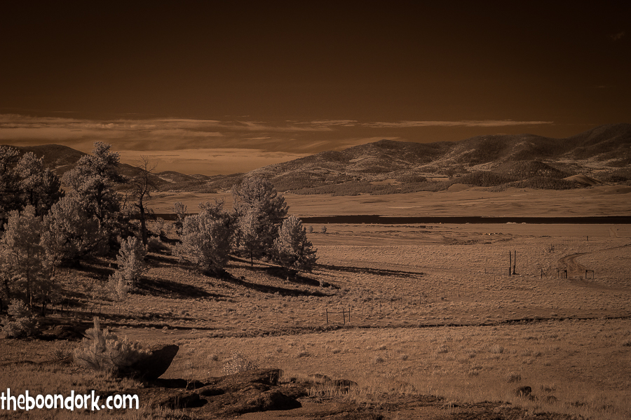 Infrared picture of 11 mile reservoir poverty Gulch Colorado