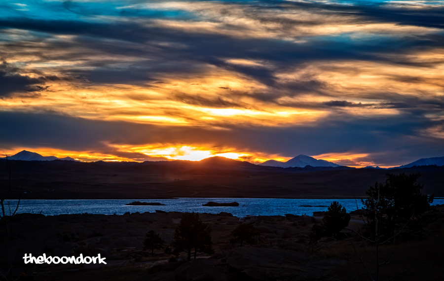 Sunset at 11 mile state Park Lake George Colorado