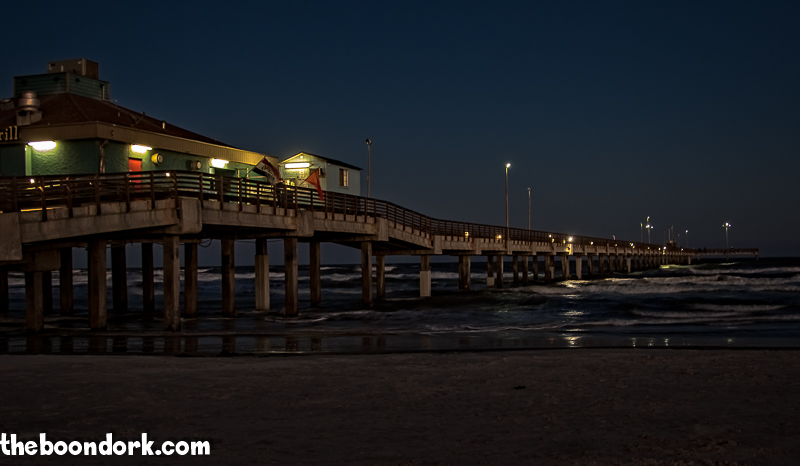 Fishing pier next to Padre Island campground