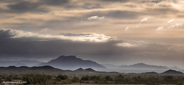 Quartzsite Arizona clouds