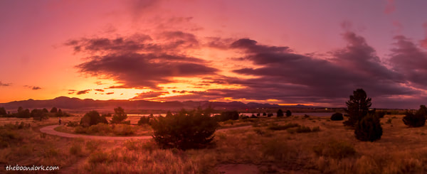 Sunset at Chatfield reservoir state Park Denver Colorado