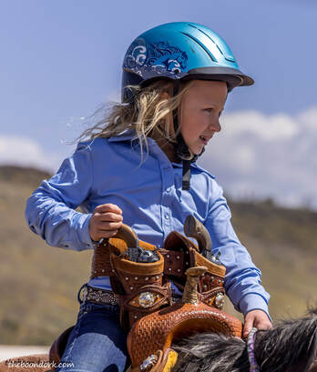 Five-year-old mounted shooter Picture
