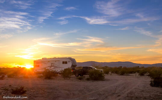 boondocking Sunset Arizona Picture