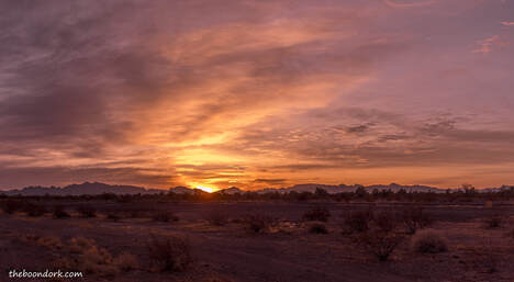 Sunrise Quartzsite Arizona Picture