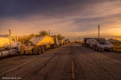 Dump trucks Dateland Arizona Picture