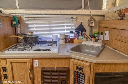 Palomino bronco pop-up camper kitchen Picture