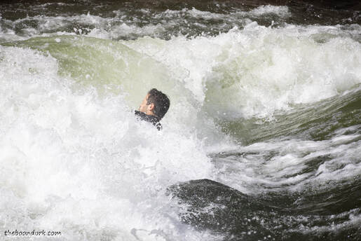River surfing Arkansas River flushedPicture