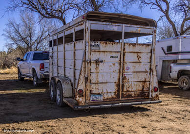 Cowboy horse trailer Picture