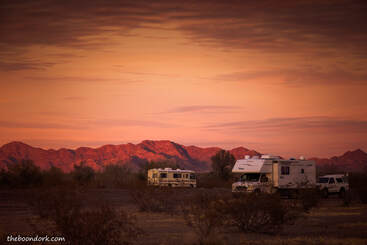 Boondocking sunset Picture