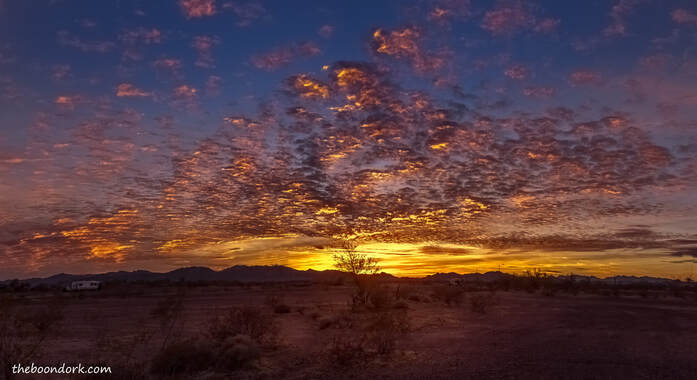 Sunset Quartzsite Arizona Picture