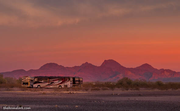 Sunset Quartzsite Arizona Picture
