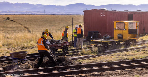 railroad workers Como ColoradoPicture
