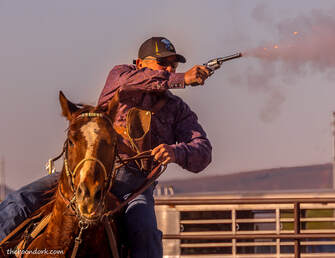 Mounted shooting Ben Avery's gun range Picture