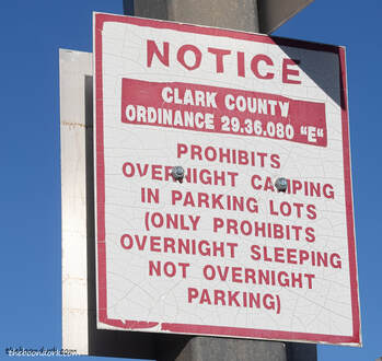 Parking lot sign Laughlin Nevada Picture