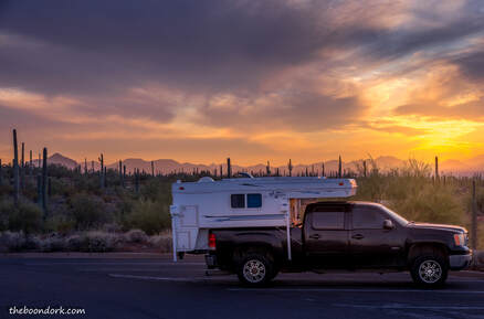 Sunset at Picacho state Park Picture