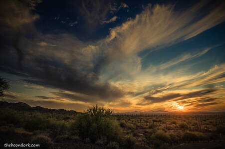 Picacho state Park sunset Picture